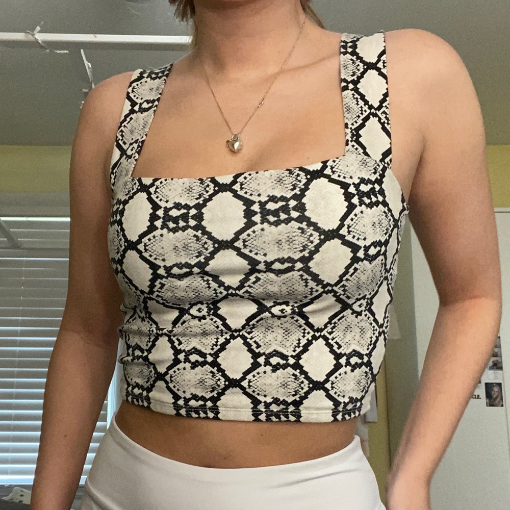 Snake Print tank top